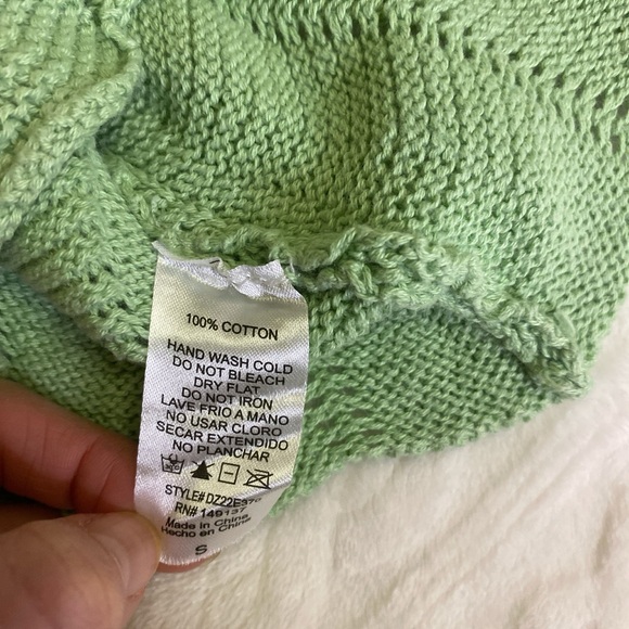 Green crochet halter top small - Picture 4 of 4